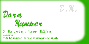 dora mumper business card